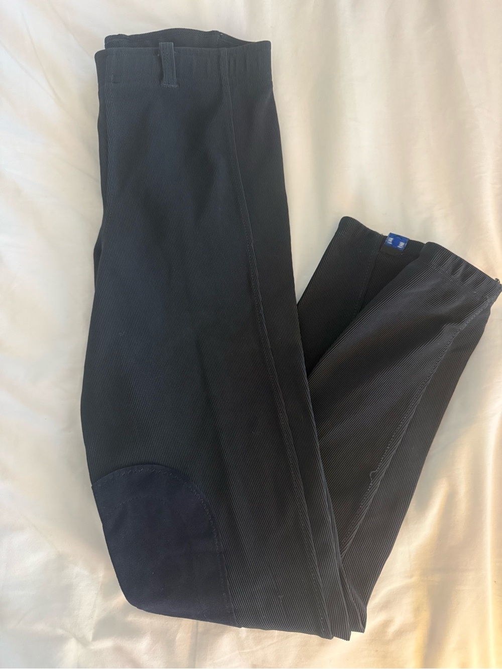 Women’s navy Equestrian Riding Tights with Knee Patch